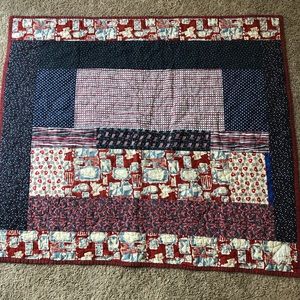 Baby patriotic blanket 48” by 43” approximately